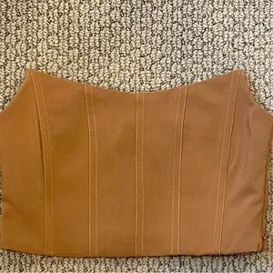 Tiger Mist strapless corset crop top size XS